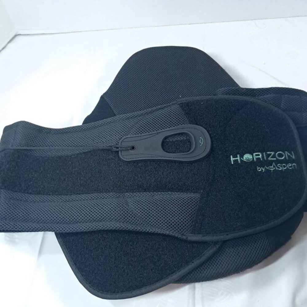 Aspen Horizon Adjustable Back Brace Universal One Size Black HN1005 adult unisex